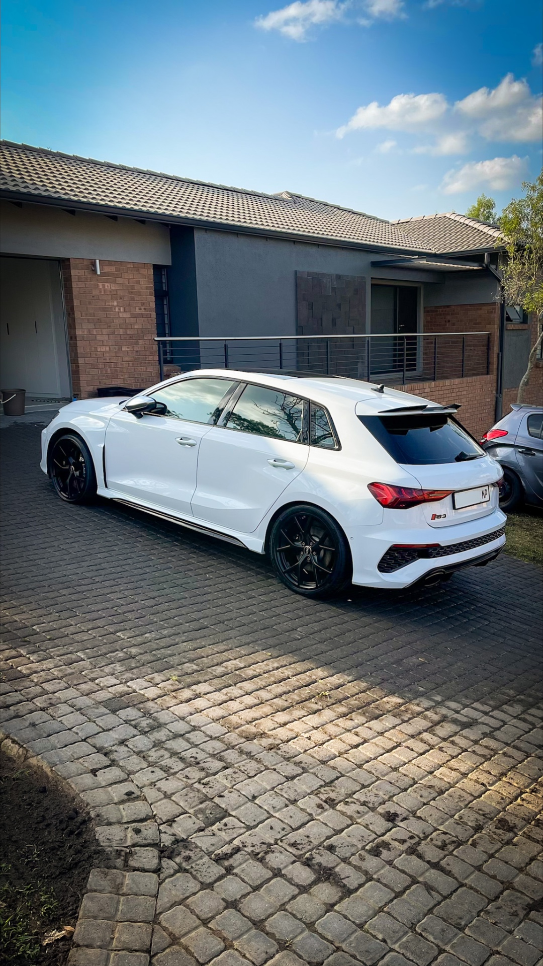 White Audi RS3 with a flawless finish after professional detailing